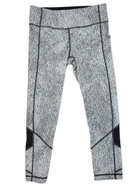 Lululemon Pace Rival Cropped Leggings Gray Size 6 Run Training Gymcore